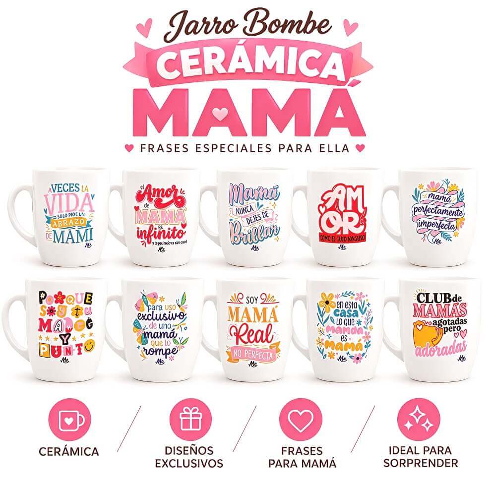 JARRO BOMBE CERAMICA MAMA - imagen 1