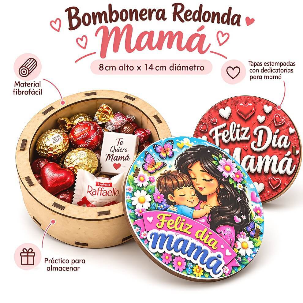 BOMBONERA REDONDA MAMA - imagen 1