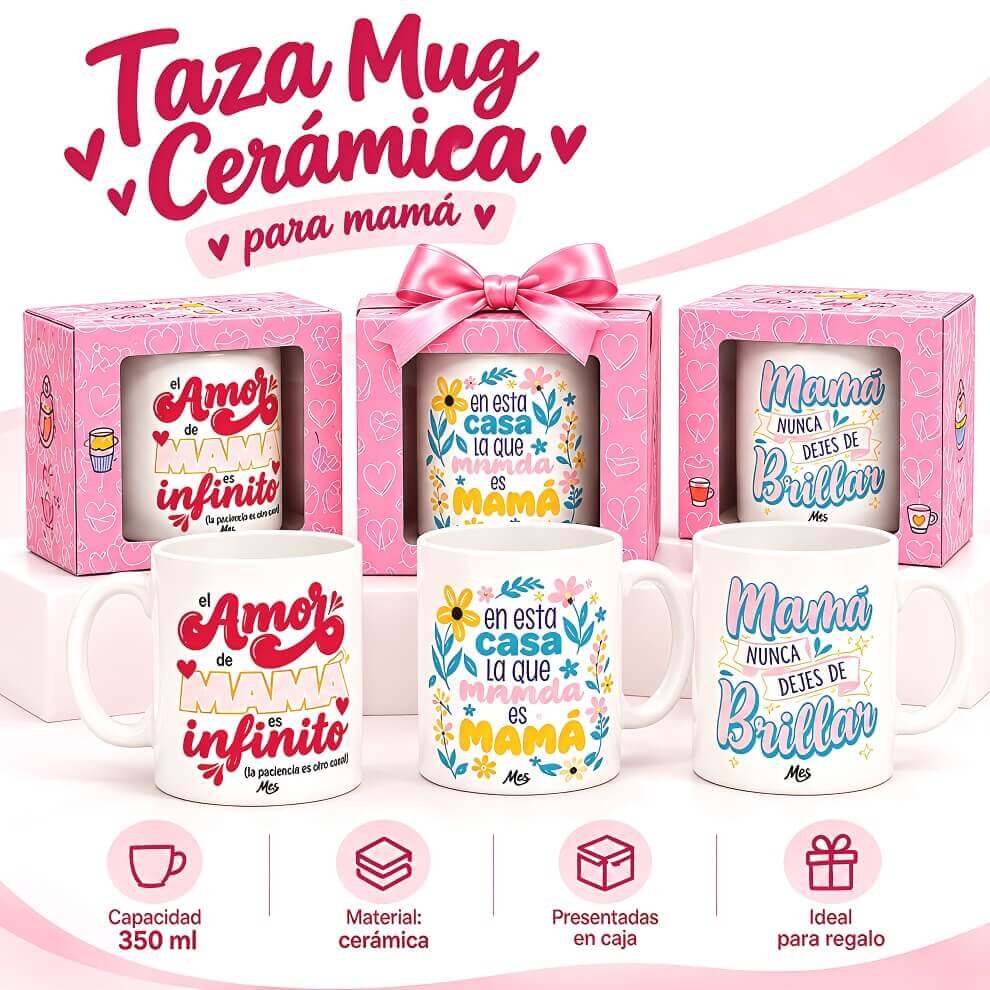 TAZA MUG CERAMICA MAMA C/CAJA - imagen 1