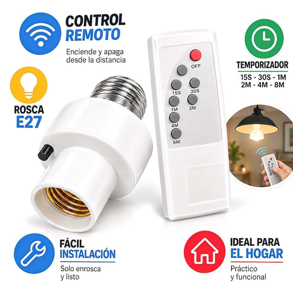 ADAPTADOR LAMPARA A CONTROL REMOTO - imagen 1