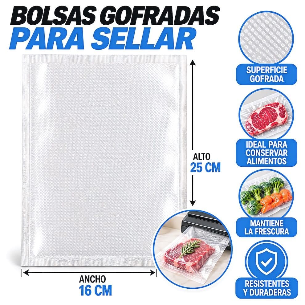 BOLSA PARA SELLAR 16X25CM ( x 50 UNIDADES ) - imagen 1