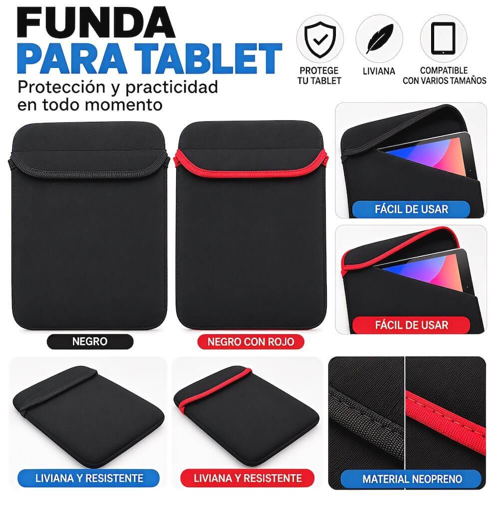 FUNDA PARA TABLET HASTA 10" - imagen 1