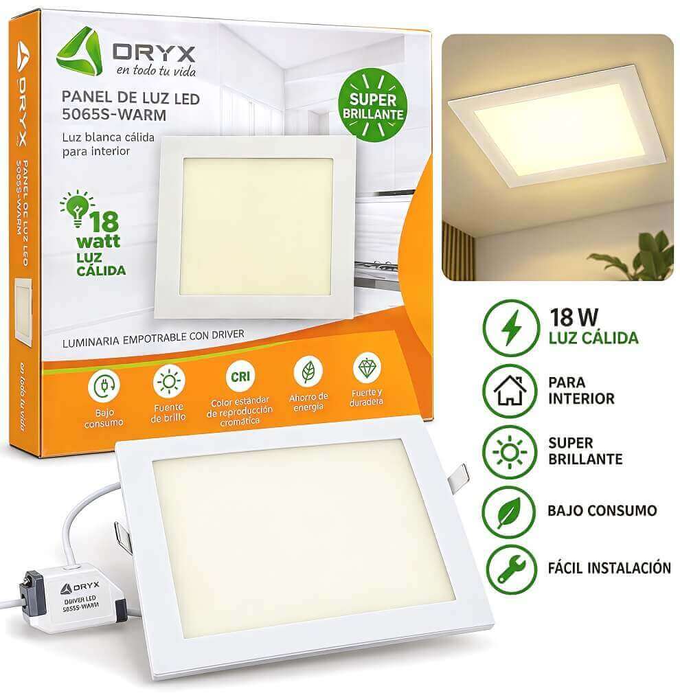 PANEL DE LUZ LED CALIDA (18WATT) - imagen 1