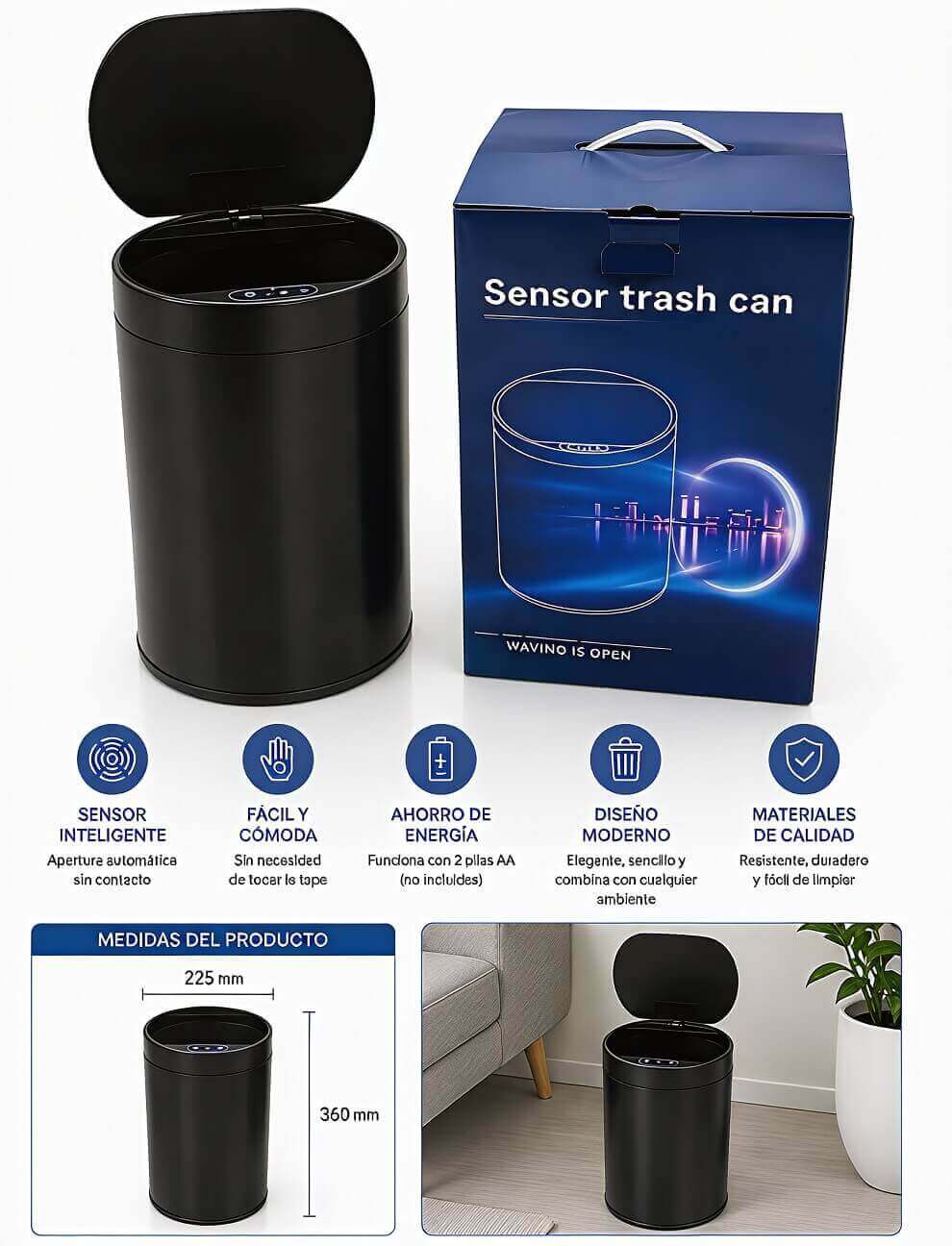TACHO DE BASURA INTELIGENTE - imagen 1