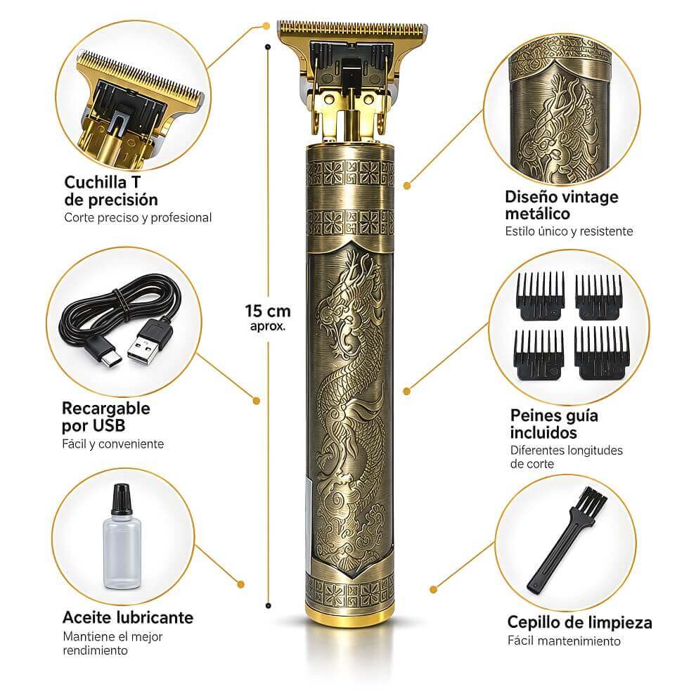 CORTA PELO RECARGABLE METAL / CALIDAD - imagen 1