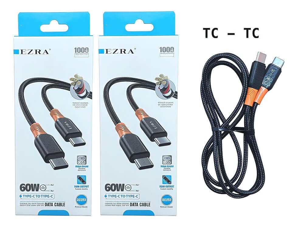 CABLE (TIPO-C A TIPO-C) EZRA 60W / PREMIUM - imagen 1