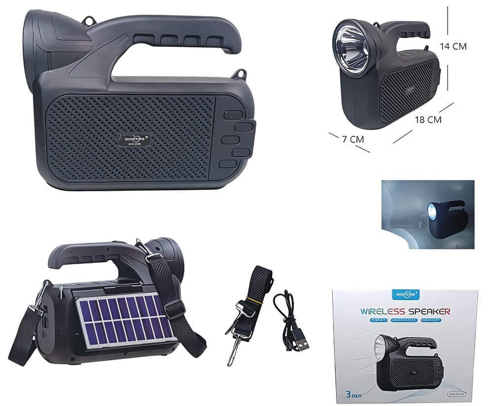 PARLANTE BT 3PLG CON LINTERNA - imagen 1
