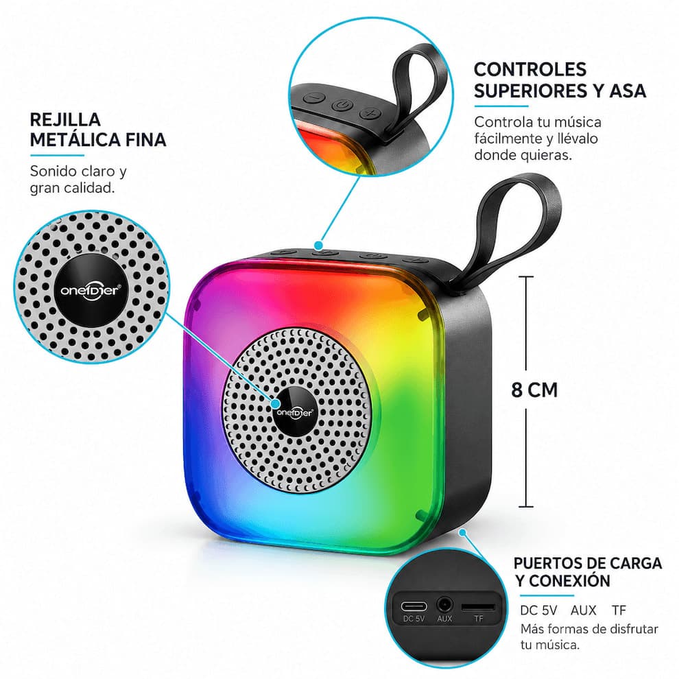 MINI PARLANTE RGB 2PLG - imagen 2