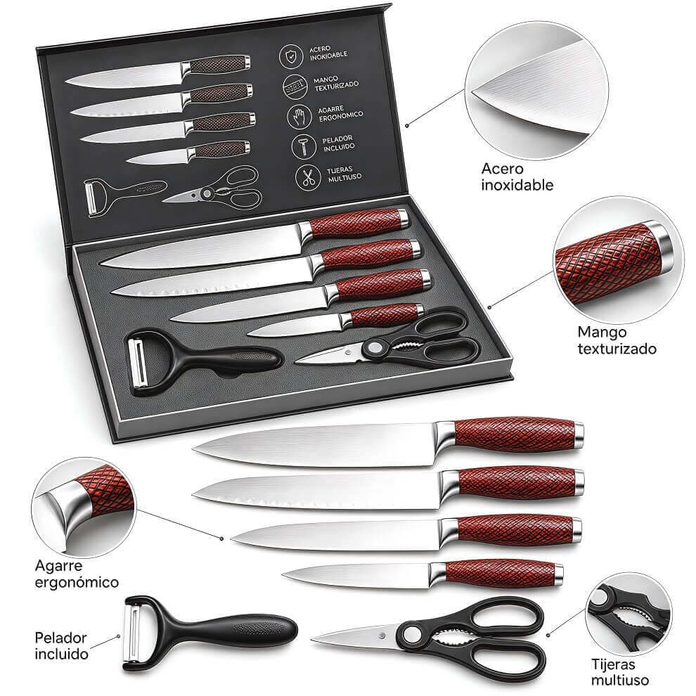 SET CUCHILLOS 6 PCS - imagen 1