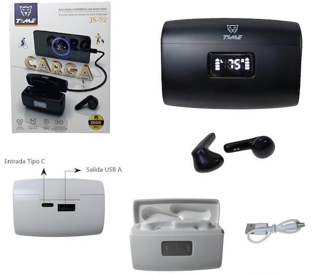 AURICULAR INALAMBRICO CON POWER BANK - imagen 1