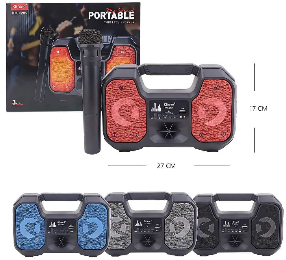 PARLANTE BLUETOOTH PORTATIL 3PLG X2 - imagen 1