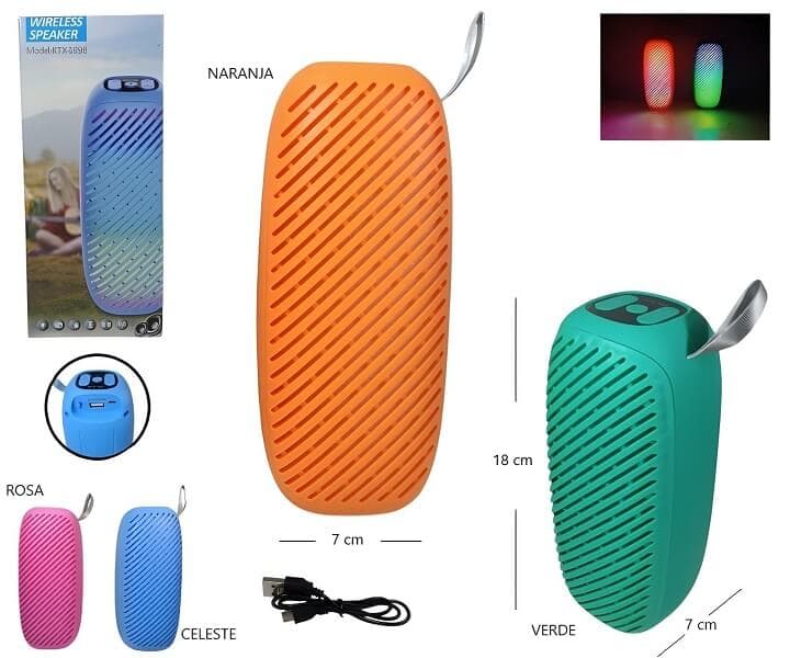PARLANTE BLUETOOTH COLORES - imagen 1