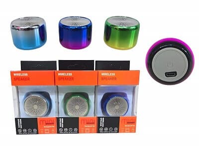 PARLANTE BLUETOOTH MINI METAL ( REDONDO ) - imagen 1