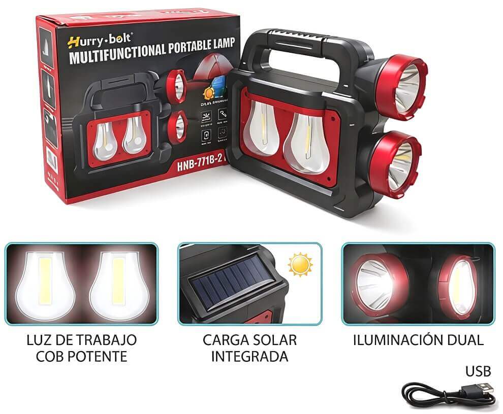 LINTERNA MULTIFUNCION CAMPING - imagen 1