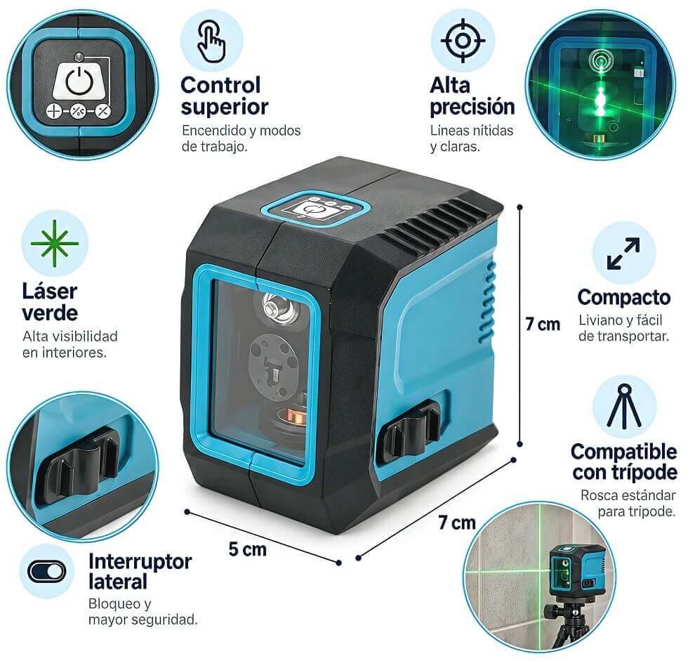 NIVEL LASER MINI 25M - imagen 1