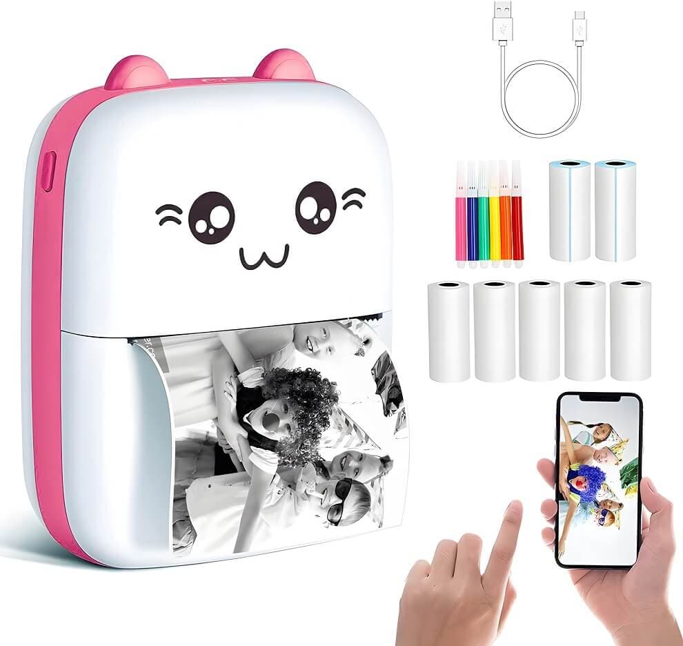 MINI IMPRESORA TERMICA BLUETOOH RECARGABLE - imagen 1