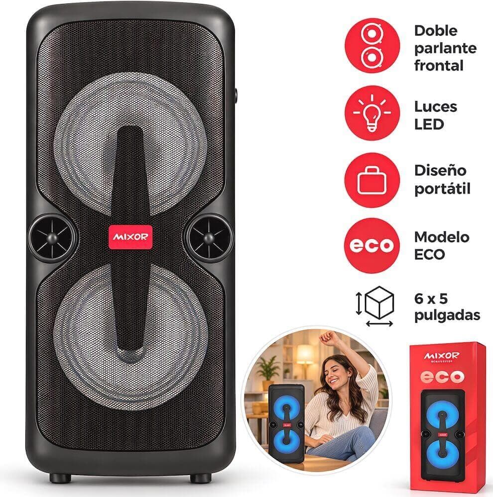 PARLANTE BLUETOOTH 6.5" x 2 ECO TORRE - imagen 1