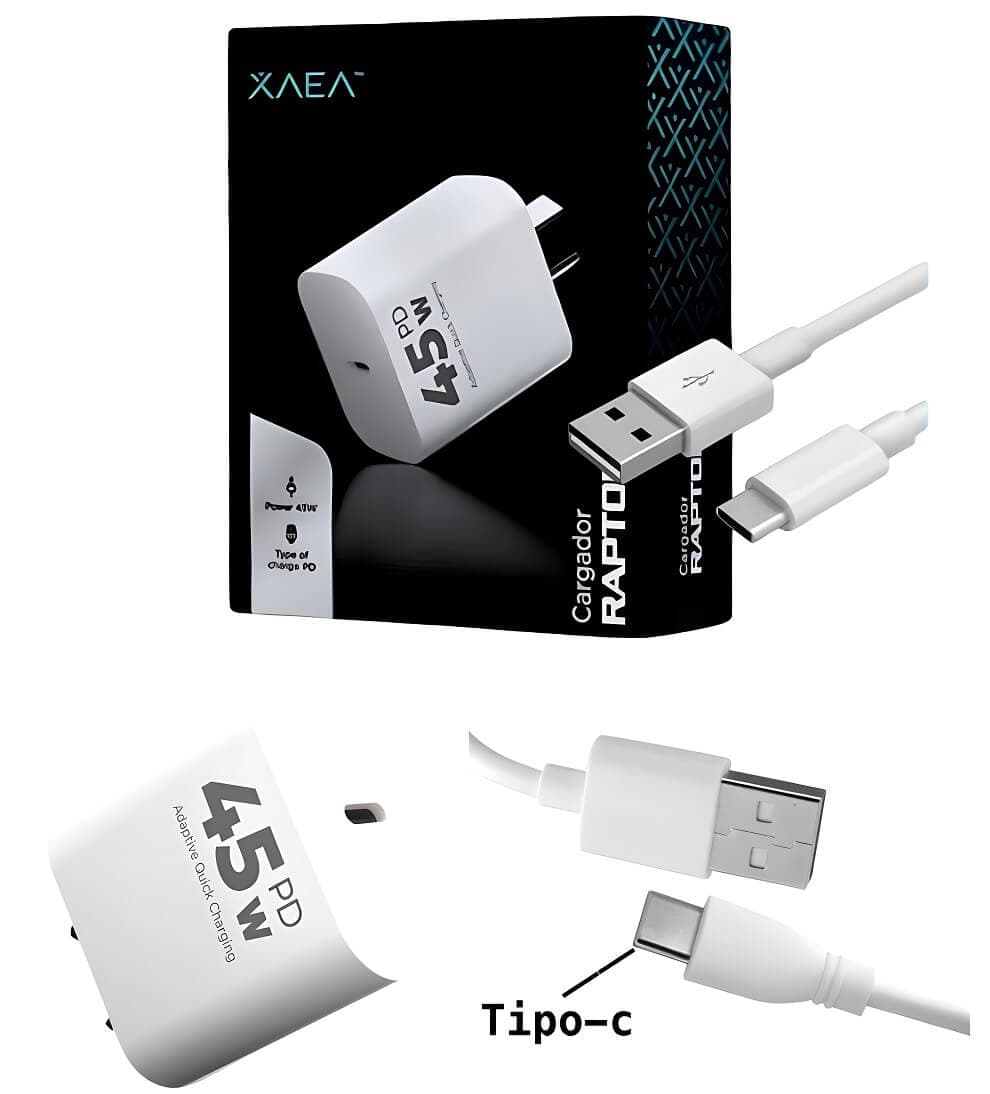 CARGADOR XAEA 45W (PD - CABLE TIPO-C) / PREMIUM - imagen 1