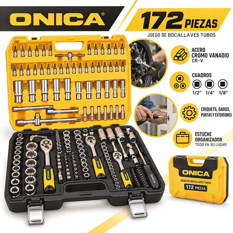 SET DE HERRAMIENTAS 172PCS CON INTERRUPTOR METAL - imagen 1