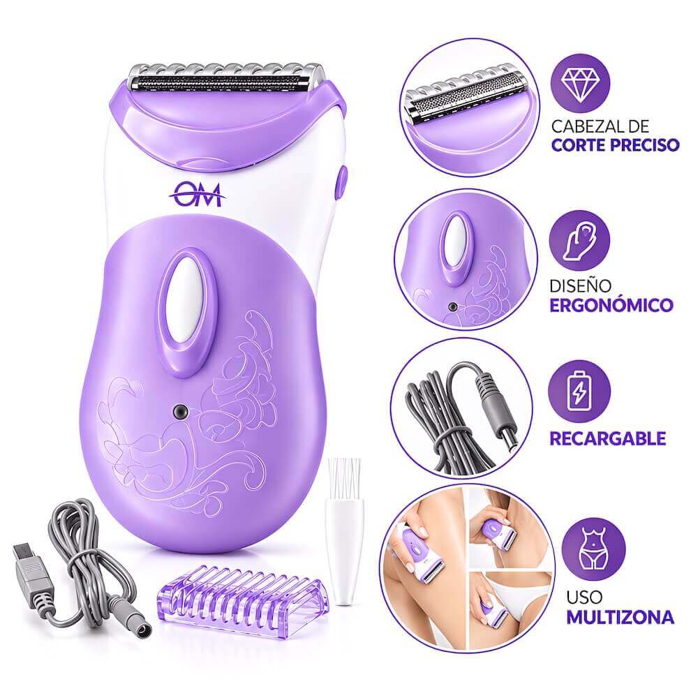 DEPILADORA FEMENINA RECARGABLE - imagen 1