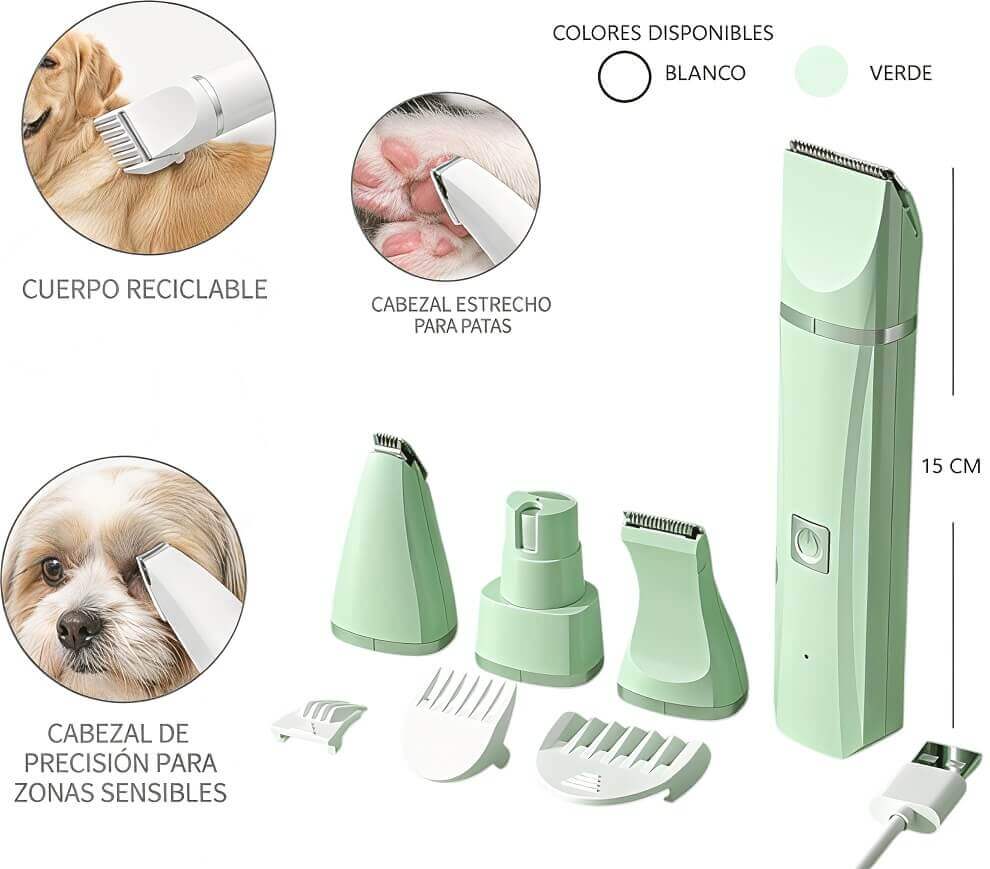 CORTA PELO DE MASCOTA 4 EN 1 - imagen 1
