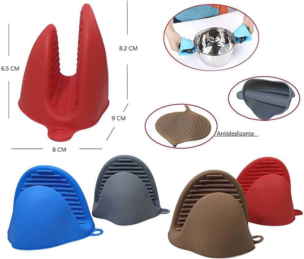 GUANTES DE SILICONA MANOPLA ( x 2 UNIDADES ) - imagen 1