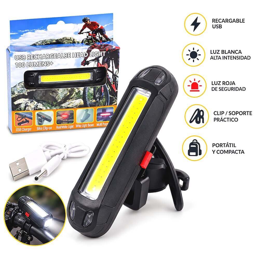 LUZ LED PARA BICI RECARGABLE - imagen 1