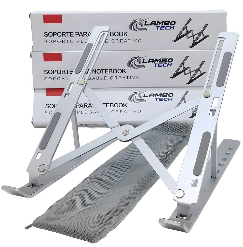 SOPORTE NOTEBOOK PLEGABLE ALUMINIO METAL - imagen 1