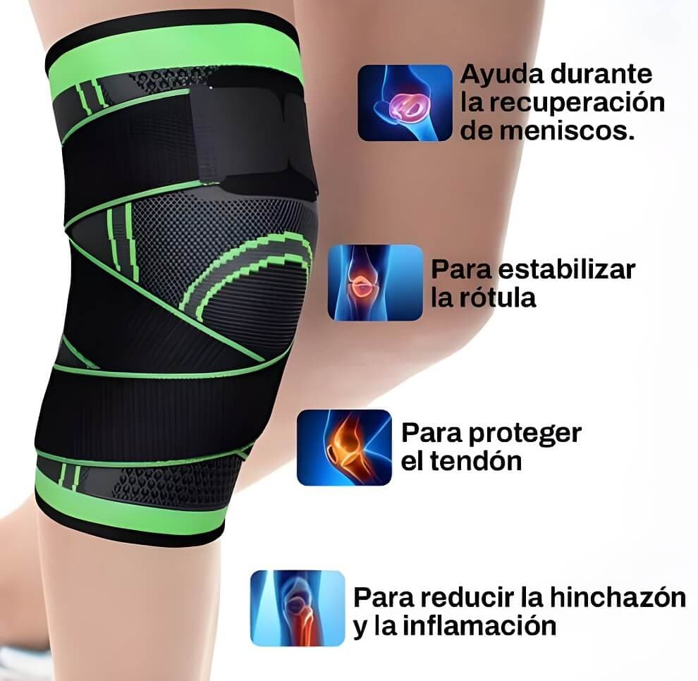 RODILLERA REFORZADA DOBLE AJUSTABLE (x 2 UNIDADES) - imagen 1