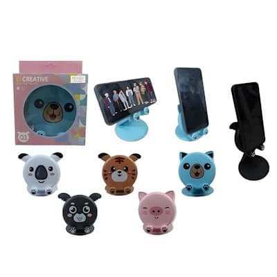HOLDER PARA CELULAR ANIMALES ( x 3 UNIDADES)