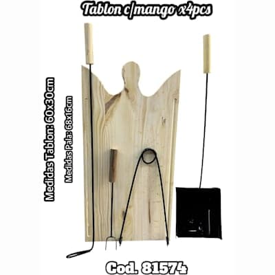 TABLON C/MANGO x4pcs