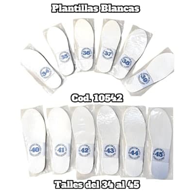 PLANTILLAS (TALLE DEL 34 AL 45 )