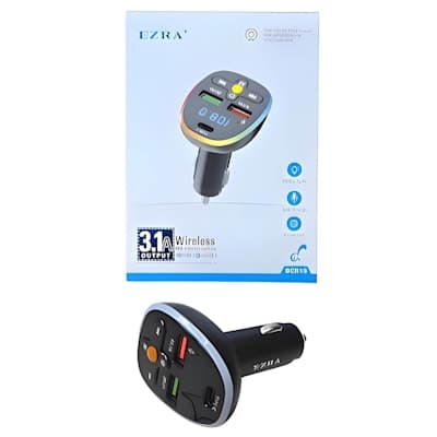 TRANSMISOR BLUETOOTH 3.1A (2 USB TIPO-C)/ PREMIUM