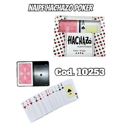 NAIPE POKER HACHAZO ESTUCHE