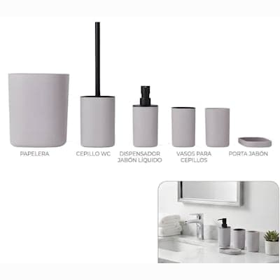 SET ORGANIZADOR DE BAÑO 6PCS