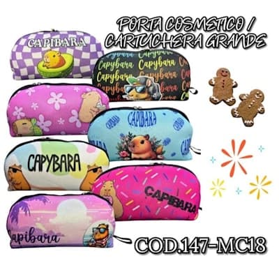 PORTA COSMETICO/CARTUCHERA NEOPRENE GRANDE