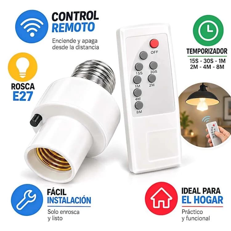 ADAPTADOR LAMPARA A CONTROL REMOTO