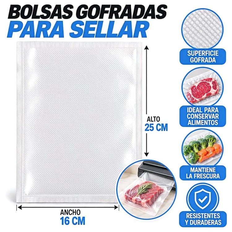 BOLSA PARA SELLAR 16X25CM ( x 50 UNIDADES )