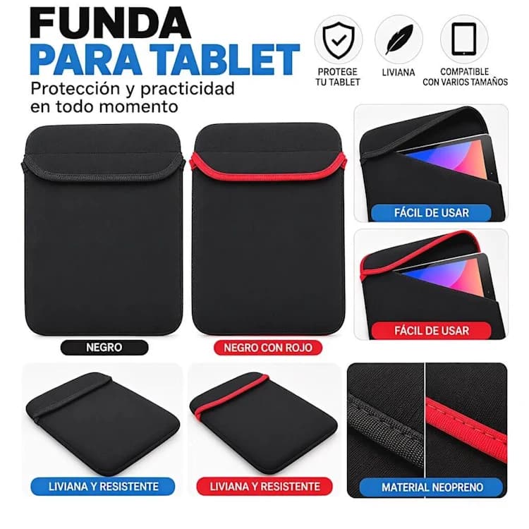 FUNDA PARA TABLET HASTA 10"