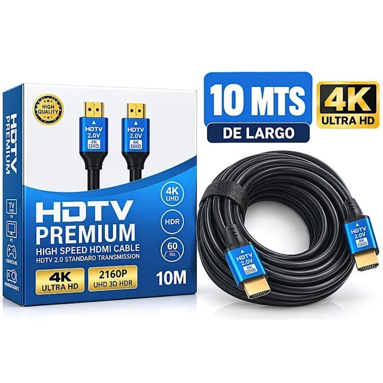 CABLE HDMI 4K MALLADO 10 METROS