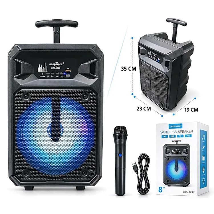 PARLANTE BLUETOOTH 8PLG BT-FM / VALIJA