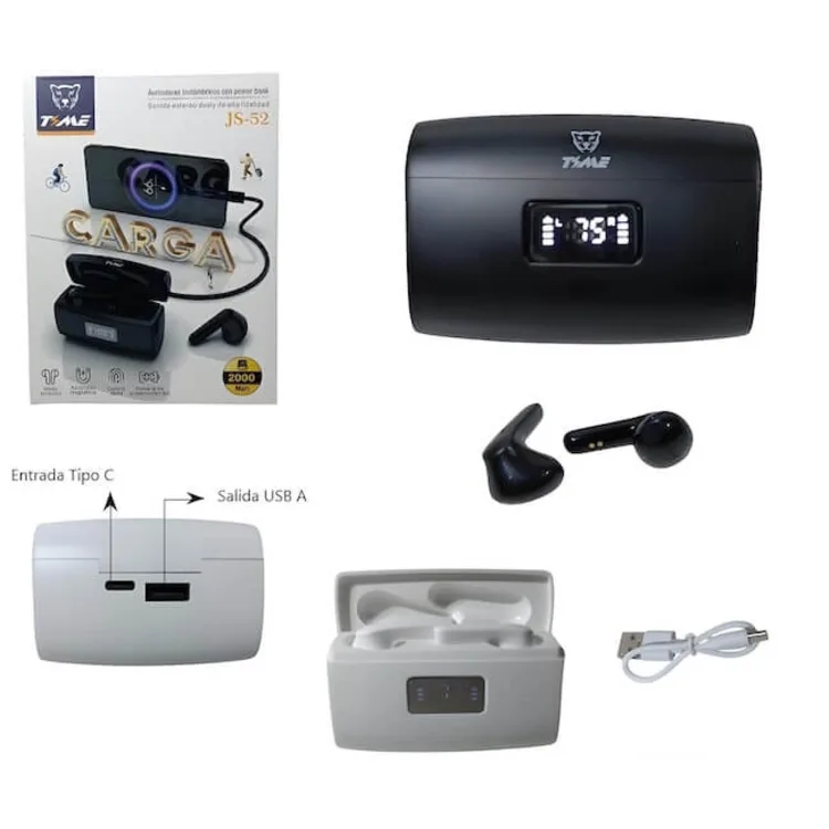 AURICULAR INALAMBRICO CON POWER BANK