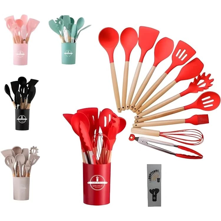 SET DE UTENSILIOS 12P DE SILICON