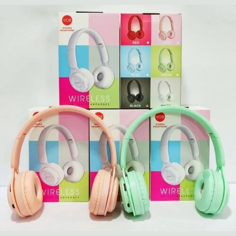 AURICULAR VINCHA BLUETOOTH Y08 / COLORES SURTIDOS