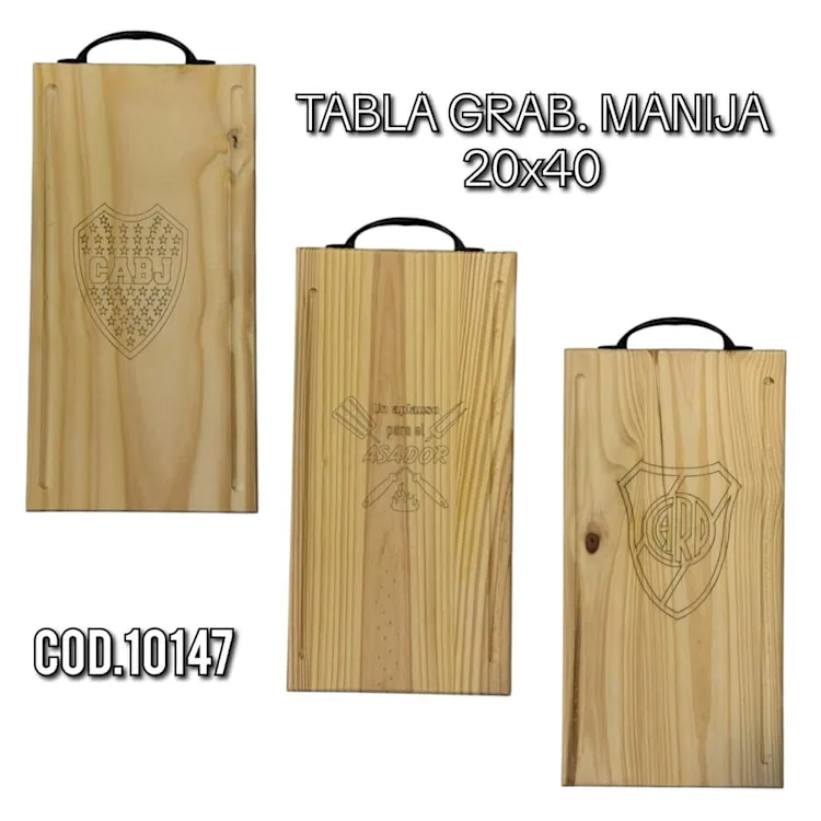 TABLA GRABADO MANIJA 20x40