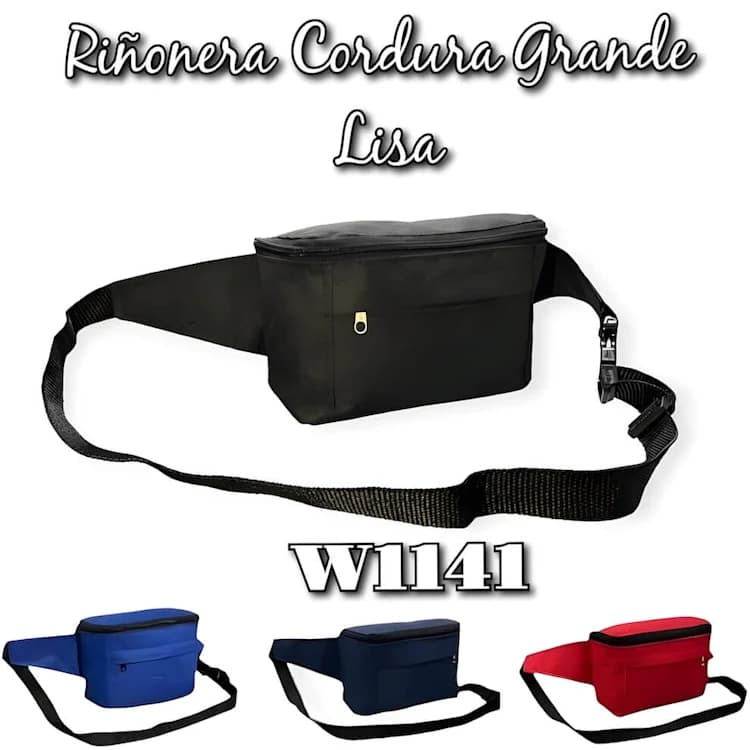 RIÑONERA CORDURA GRANDE LISO