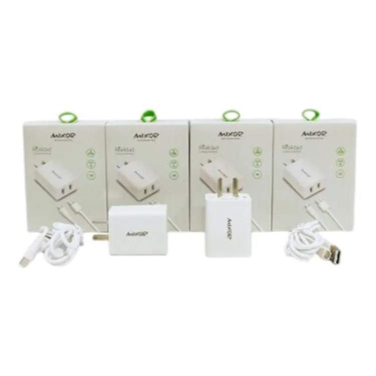 CARGADOR MIXOR V8 4.4A + 2USB + CABLE / TURBO
