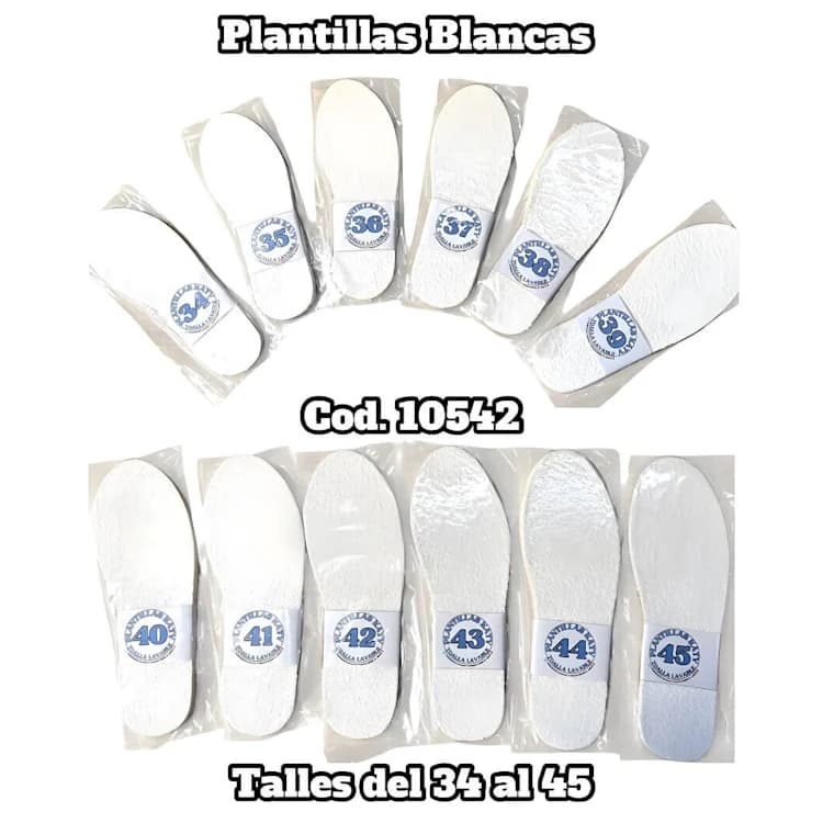 PLANTILLAS (TALLE DEL 34 AL 45 )