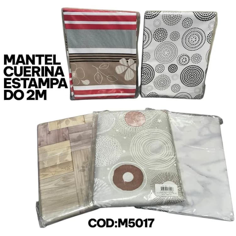 MANTEL CUERINA ESTAMPADO 2m.