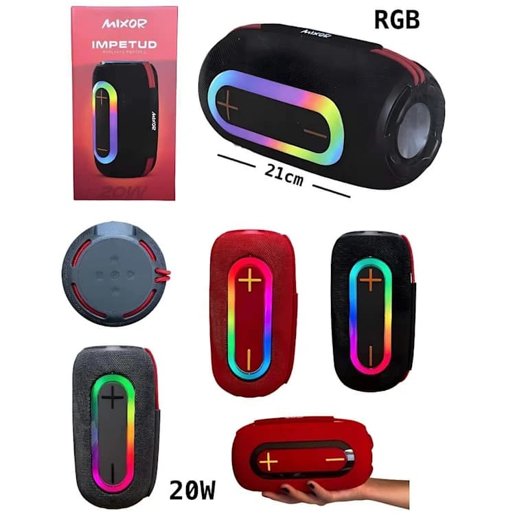 PARLANTE BLUETOOTH 5" RGB / CALIDAD PREMIUM